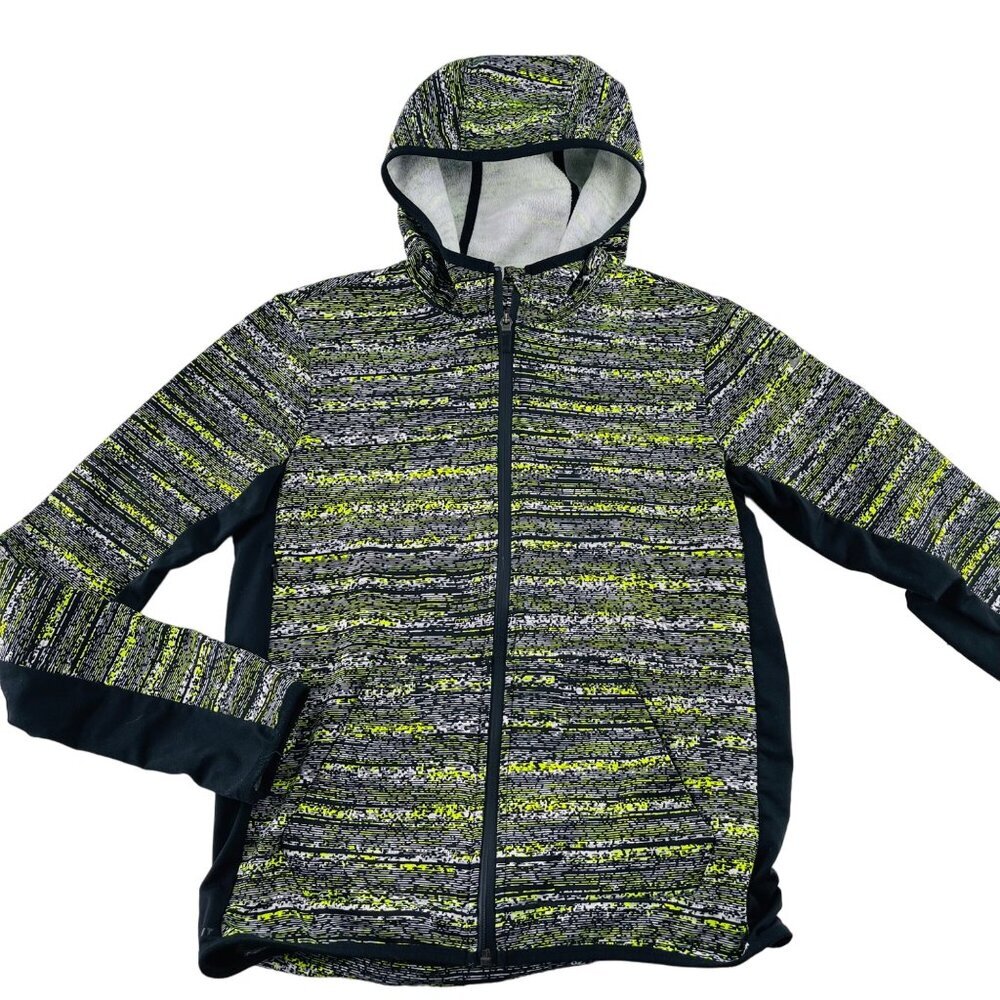 Nike Therma-Fit Hooded Jacket Size S Black/Green/White‎